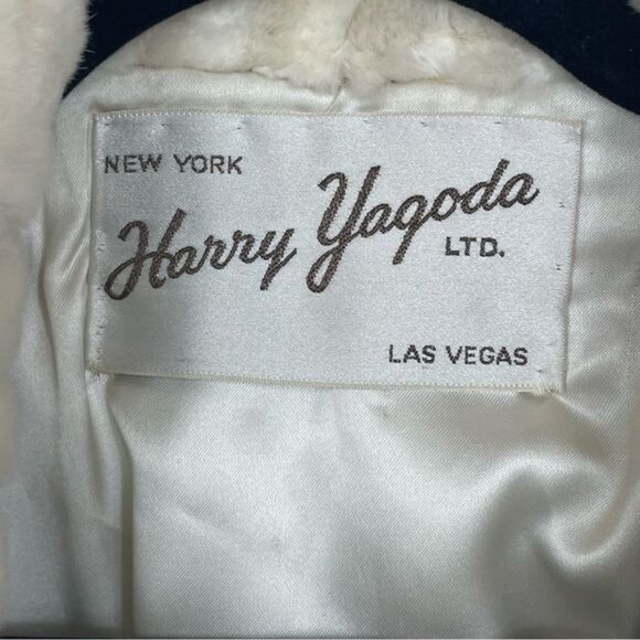 Harry Yagoda Vintage Leather Fur Coat Cream Ivory Taupe Light Unique Size Large - Picture 4 of 11